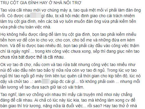 Vợ mắng vì mải làm không rửa bát, chồng lên mạng kể khổ tưởng được bênh, ai ngờ lại bị dân tình mắng té tát