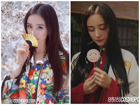 Mặc scandal quỵt tiền ồn ào, Dương Mịch đẹp 'lịm tim' khoe sắc bên hoa anh đào Nhật Bản