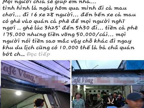Trưởng nhóm phượt tố quán nước 'chặt chém': Chúng tôi không đăng bài