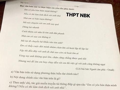 'Người âm phủ' bất ngờ xuất hiện trong đề Văn khiến dân mạng tranh cãi
