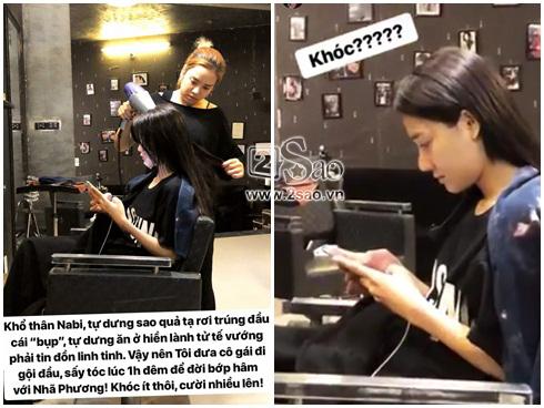 Lộ ảnh Nhã Phương bật khóc trong đêm giữa thời điểm bị đồn yêu Nhan Phúc Vinh