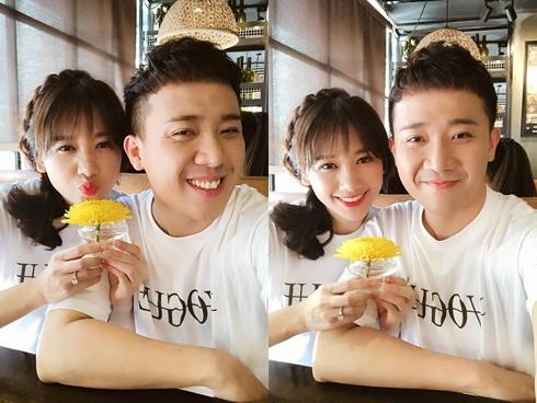Tin sao Việt: Trấn Thành và Hari Won khoe ảnh 'tình bể bình'