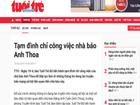 Tuổi Trẻ lên tiếng vụ nghi xâm hại tình dục của nhà báo Anh Thoa
