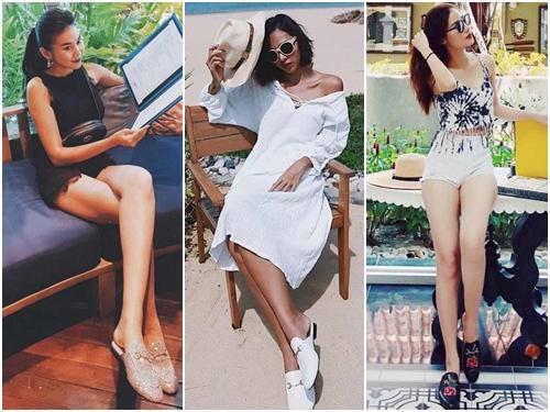 Chán giày cao gót, sao Việt chi hàng chục triệu cho kiểu dép... 'loẹt quẹt'