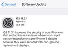 Apple phát hành iOS 11.3.1, sửa lỗi cảm ứng với màn hình không chính hãng