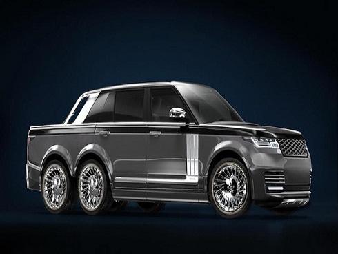 SUV siêu sang Range Rover hóa thân thành 'bán tải sáu bánh'