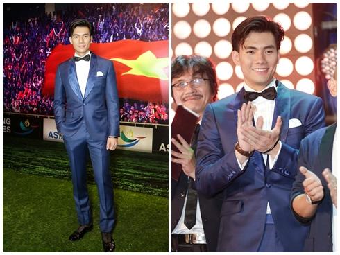 Nhan Phúc Vinh đẹp trai ngời ngời nổi bật bên dàn khách mời trong ngày ra mắt phim