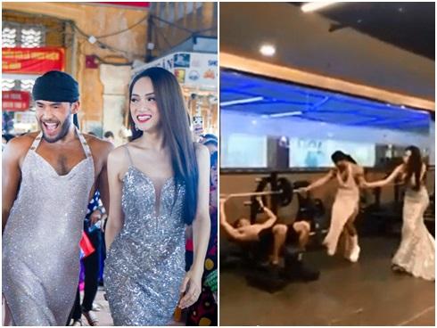 Đang so tài nảy lửa với Hương Giang, 'thánh catwalk' Sinon Loresca bỗng hét ầm trời vì nhìn thấy trai đẹp