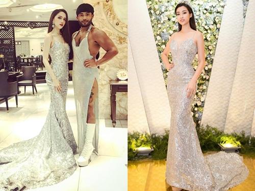 Đầm đuôi cá được Đỗ Mỹ Linh mặc đẹp là thế, về tay Hương Giang lại ra nông nỗi thế này!