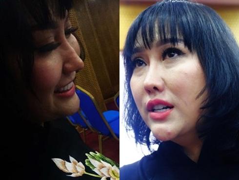 Mặt Phi Thanh Vân biến dạng trầm trọng, cằm như rơi xuống trong lần xuất hiện mới nhất