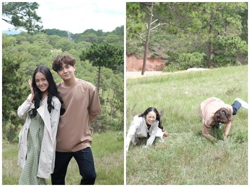 'Chết cười' khi Ngô Kiến Huy ngã sấp mặt trong lúc quay MV mới