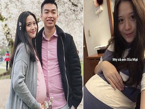 'Hotgirl mặt mộc' Thảo Hương hạnh phúc khoe ảnh sắp làm mẹ ở tuổi 20