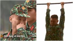 Hoàng Tôn cười nắc nẻ khi Bảo Kun không thể lên nổi xà đơn trong quân ngũ