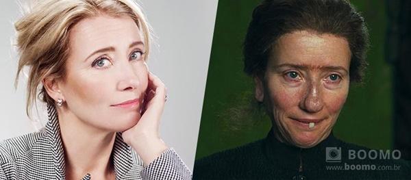 Chẳng ai còn nhận ra nổi Emma Thompson khi cô hóa thân thành Nanny McPhee trong “Nanny McPhee And The Big Bang”.