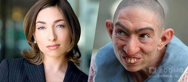 Naomi Grossman đã hóa thân thành Pepper dị tật với hàm răng xấu xí.