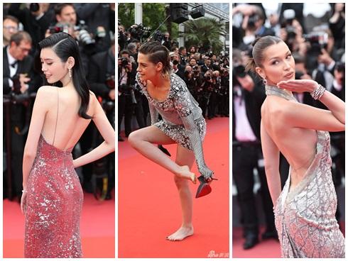 Kristen Stewart phá lệ đi chân trần đến Cannes bất chấp dàn mỹ nhân đồng loạt khoe lưng gợi cảm