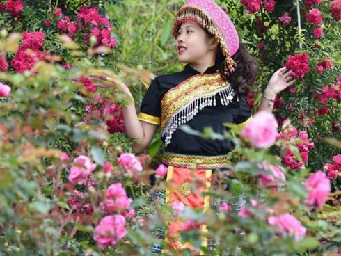 Nữ du khách xinh đẹp thích thú với vườn rau xanh hút mắt ở Hội An-11