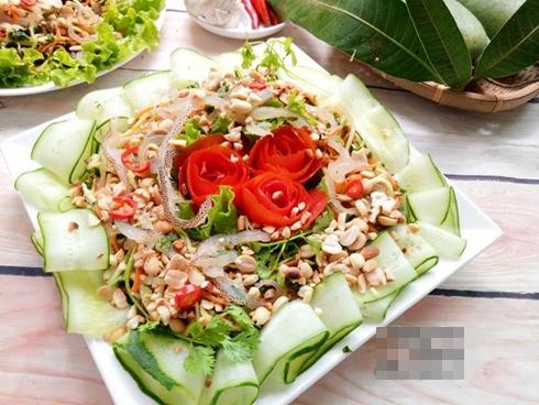 Cách làm món nộm sứa xoài xanh đơn giản-3