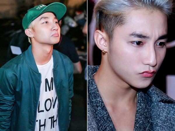 Sơn Tùng lộ mặt trang điểm dầy cộp phấn lệch hẳn màu da cổ.