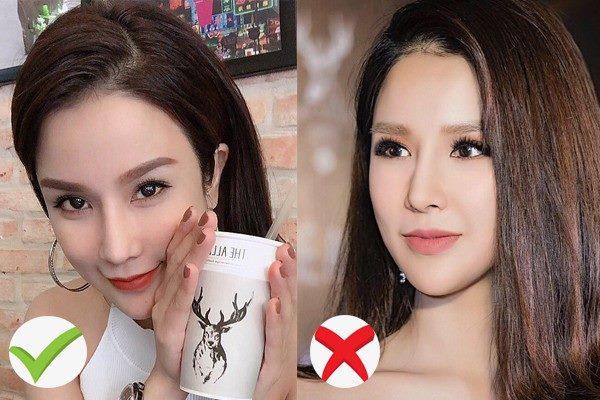 Lông mày quá sáng là lỗi make-up của Diệp Lâm Anh khi dự sự kiện.