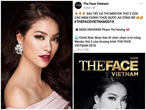 Sát giờ công bố, The Face Vietnam 2018 'hố sóng' khi để lộ thông tin Phạm Hương là huấn luyện viên