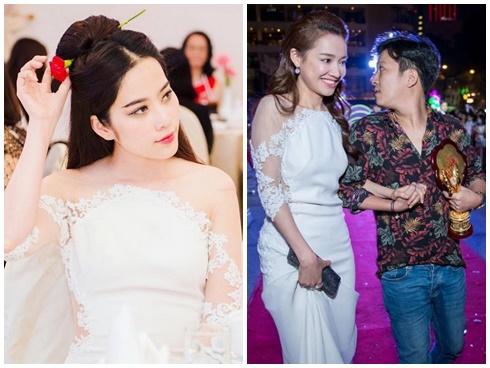 Yên bình chưa lâu, Nam Em bất chấp diện đầm giống Nhã Phương thách thức Trường Giang?