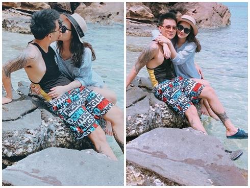 Hot girl - hot boy Việt: Thu Hương 'đốt' mọi ánh nhìn khi khóa môi ông xã giữa biển