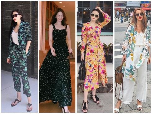 Dàn mỹ nhân Việt đồng loạt 'lên đồ' họa tiết hoa lá đốt cháy nắng hè