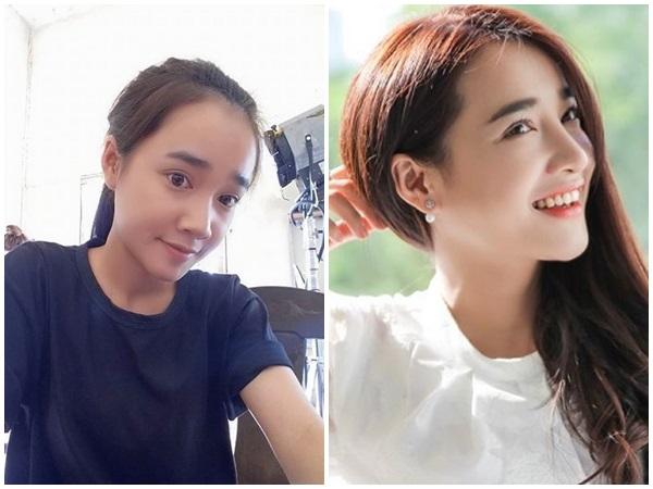 Nhã Phương khoe mặt mộc đẹp không tì vết. Gương mặt lúc make-up và không make chẳng khác nhau là bao.