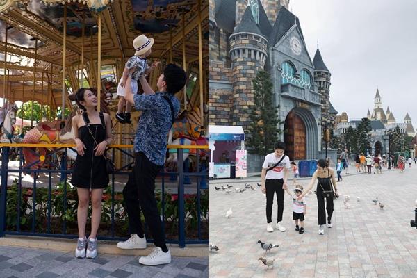 Tùng Sơn - Trang Lou tận hưởng kỳ du lịch cùng con ở Nha Trang.