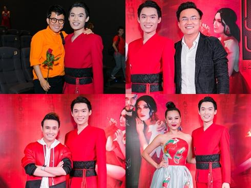 Phương Uyên và dàn sao khủng 'đội mưa' đến chúc mừng Quang Trung ra mắt parody 'Bùa yêu'
