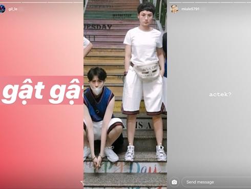 Thêm bằng chứng hẹn hò: Gil Lê - Miu Lê 'thả thính' qua lại giữa khuya bằng… mật mã?