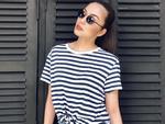 Tin sao Việt: Tăng Thanh Hà mặc váy jeans, áo crop-top như gái đôi mươi dù đã làm mẹ 2 nhóc tì