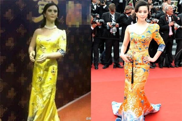 Bức tượng mô phỏng hình ảnh dự Liên hoan phim Cannes 2010 của Phạm Băng Băng từng trở thành chủ đề hài hước gây cười.