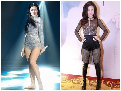 Đi tất da để chân trông thon hơn nhưng Đông Nhi chọn tất quá sai rồi!