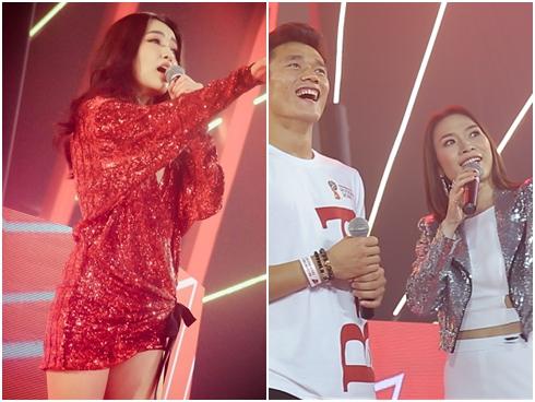 Bích Phương 'thả bùa' nặng nhất mùa World Cup, Mỹ Tâm song ca cùng Bùi Tiến Dũng