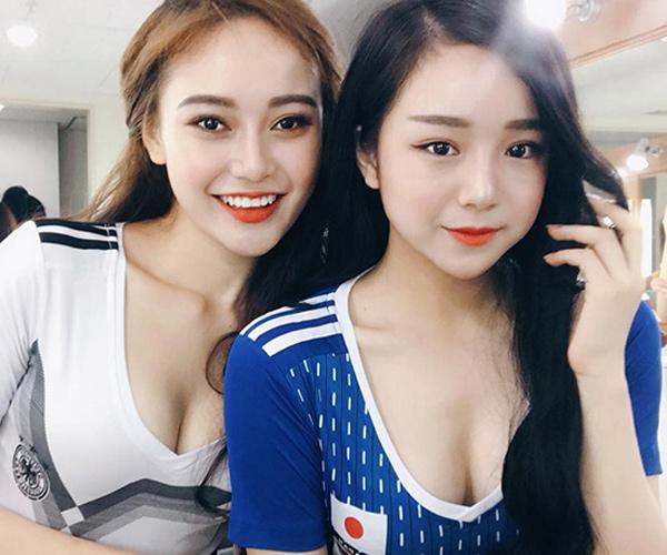 Một hot girl khác tên Anh Thư (ảnh trái) cũng từng nhận về không ít ý kiến trái chiều khi đưa ra nhận xét Toni Kross  thuộc top cầu thủ xuất sắc nhất thế giới và từng đạt danh hiệu tại Euro, World Cup.