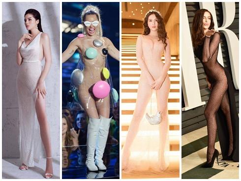 Nghiện đầm xuyên thấu, mỹ nhân không ngờ mình thành 'con rối thời trang' bởi từ sexy sang phản cảm quá mong manh