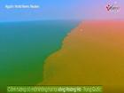 Video: Cảnh tượng ngoạn mục khi sông Hoàng Hà chảy ra biển khơi