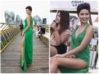 Mặc váy xẻ cao quá hông, Hoa hậu H'Hen Niê vài lần 'lộ hàng' khi khoe chân dài đến thiếu nữ cũng mê