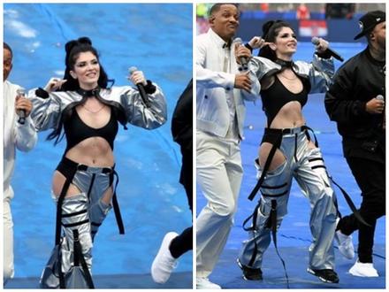 Ca sĩ Era Istrefi hát bế mạc World Cup 2018 bị chỉ trích vì 'mặc quần như không'