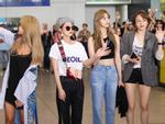 Nhóm nhạc nữ EXID rạng rỡ tại sân bay vẫy chào fan Việt
