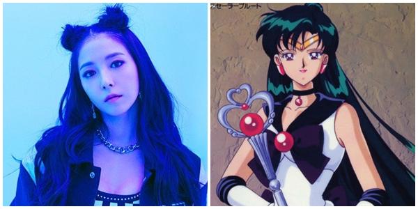 Lạ lùng chưa: các nữ idol K-Pop sao trông giống nhân vật Thủy thủ Mặt trăng y như chị em thế kia-9