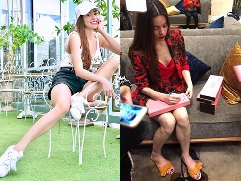 Hồ Ngọc Hà khoe vẻ nuột nà sau khi lộ ảnh hậu trường cẳng chân gân guốc, đầu gối củ lạc