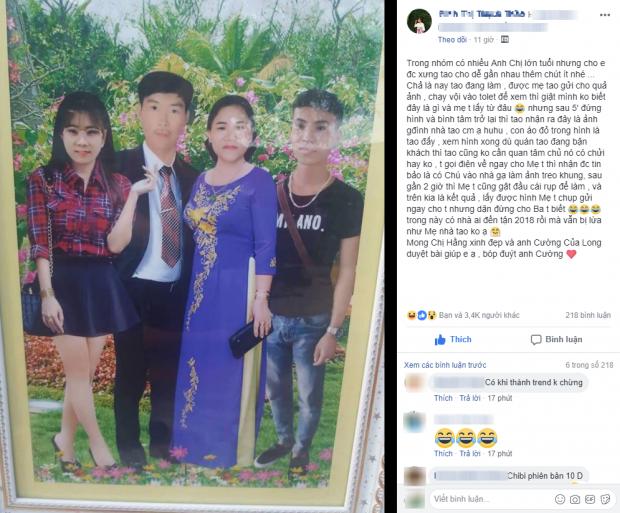 Bức ảnh gia đình phiên bản đầu to chân ngắn do thợ làm ảnh dạo thực hiện khiến dân mạng cười ngất-1