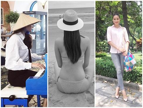 Thực hiện lời hứa khóa Facebook và mặc kệ scandal, Phạm Hương tận hưởng cuộc sống không hào quang