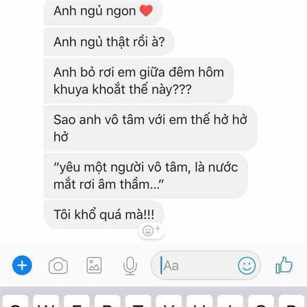 Đừng bao giờ ngủ quên khi gấu đang còn thức nhắn tin cho bạn nhé, sáng mai sẽ lĩnh hậu quả luôn đó-1