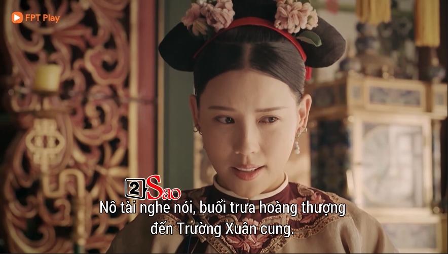 Lác mắt với hàng lông mày con đậu con bay từ hoàng hậu tới cung nữ trong Diên Hi Công Lược đình đám-6