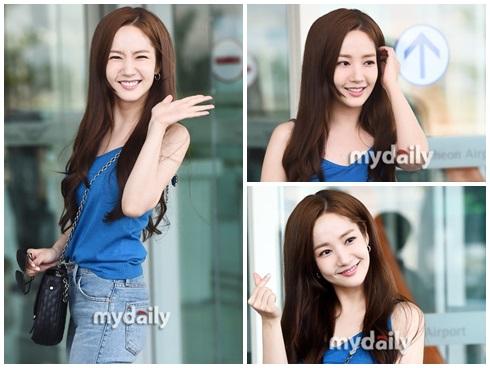 Khoe style sân bay gợi cảm nhưng 'thư kí Kim' Park Min Young 'đốn tim' fan bởi loạt biểu cảm đáng yêu hết nấc