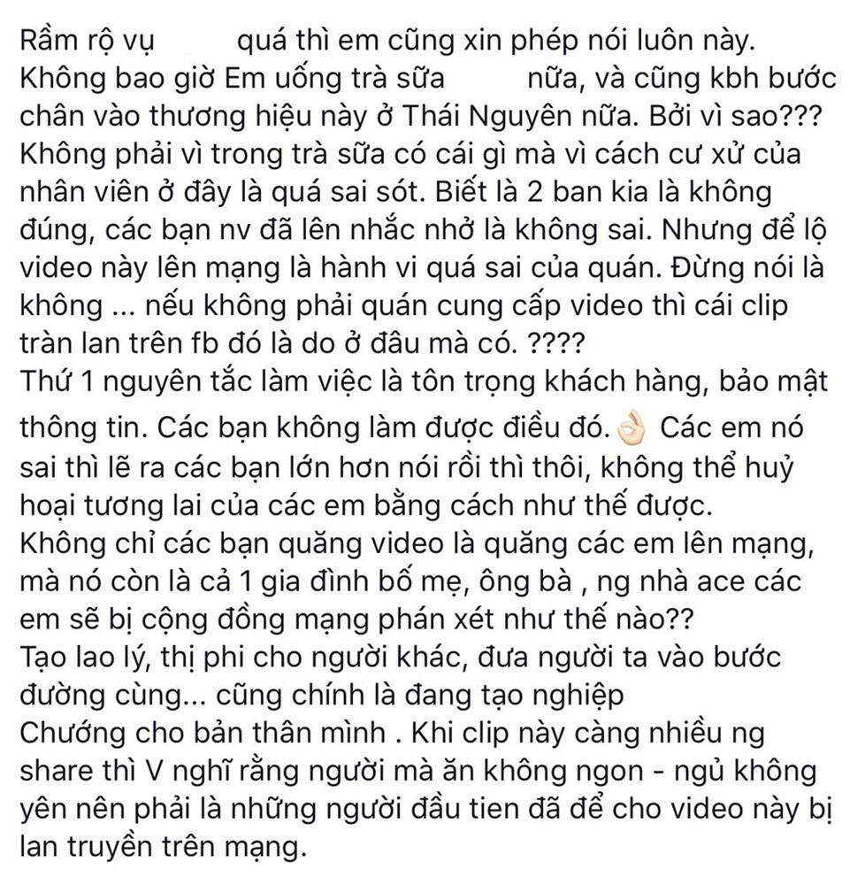Dân mạng tẩy chay quán trà sữa có vụ yêu nhau ở Thái Nguyên-2